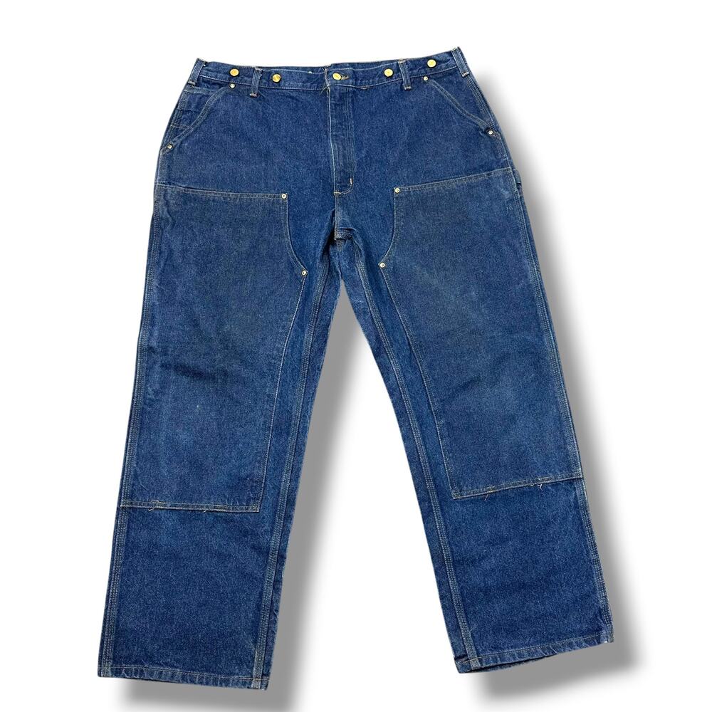 Vintage Carhartt Double Knee Workwear Jeans Denim Pants Logger B07-DNM 42x30